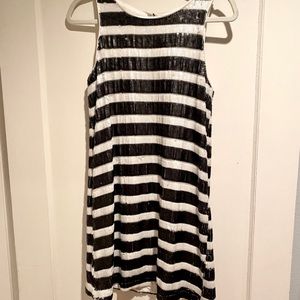 Sequin striped dress
